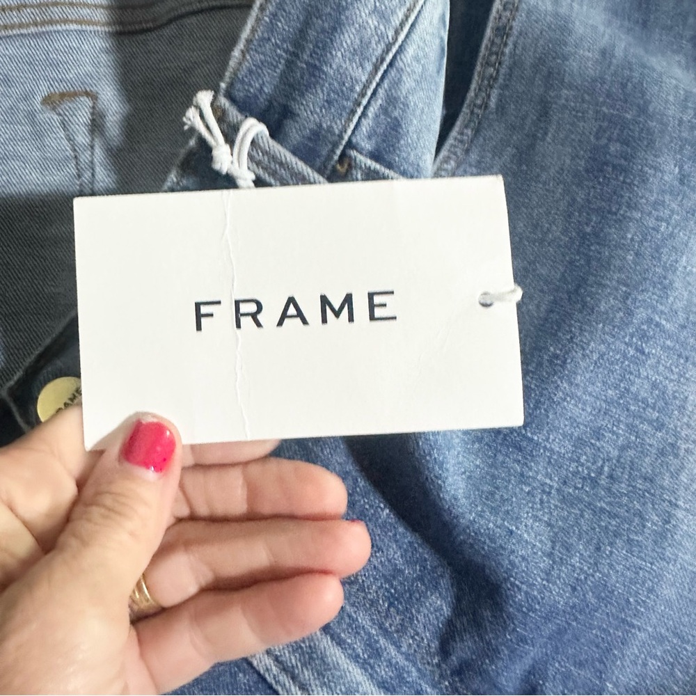 FRAME Le Cut Off Denim Shorts Size 34 - NWT - Picture 7 of 7